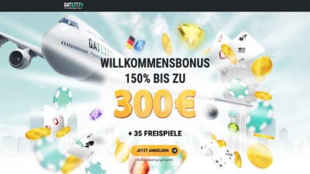 150 % bis zu 200 Euro bei Gate 777 Casino sichern