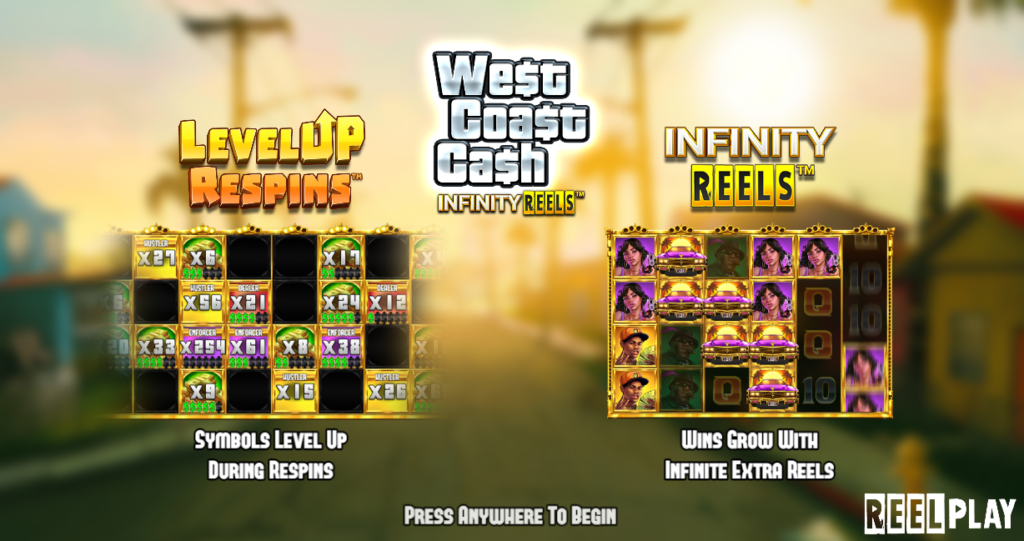 West Coast Cash Infinity Reels von ReelPlay im Test