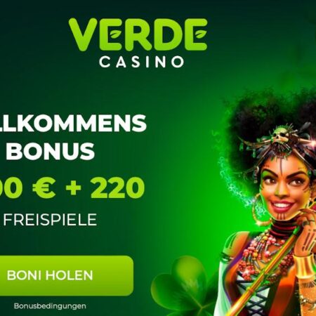 Verde-Casino: 50 Freispiele als Willkommensgeschenk erhalten